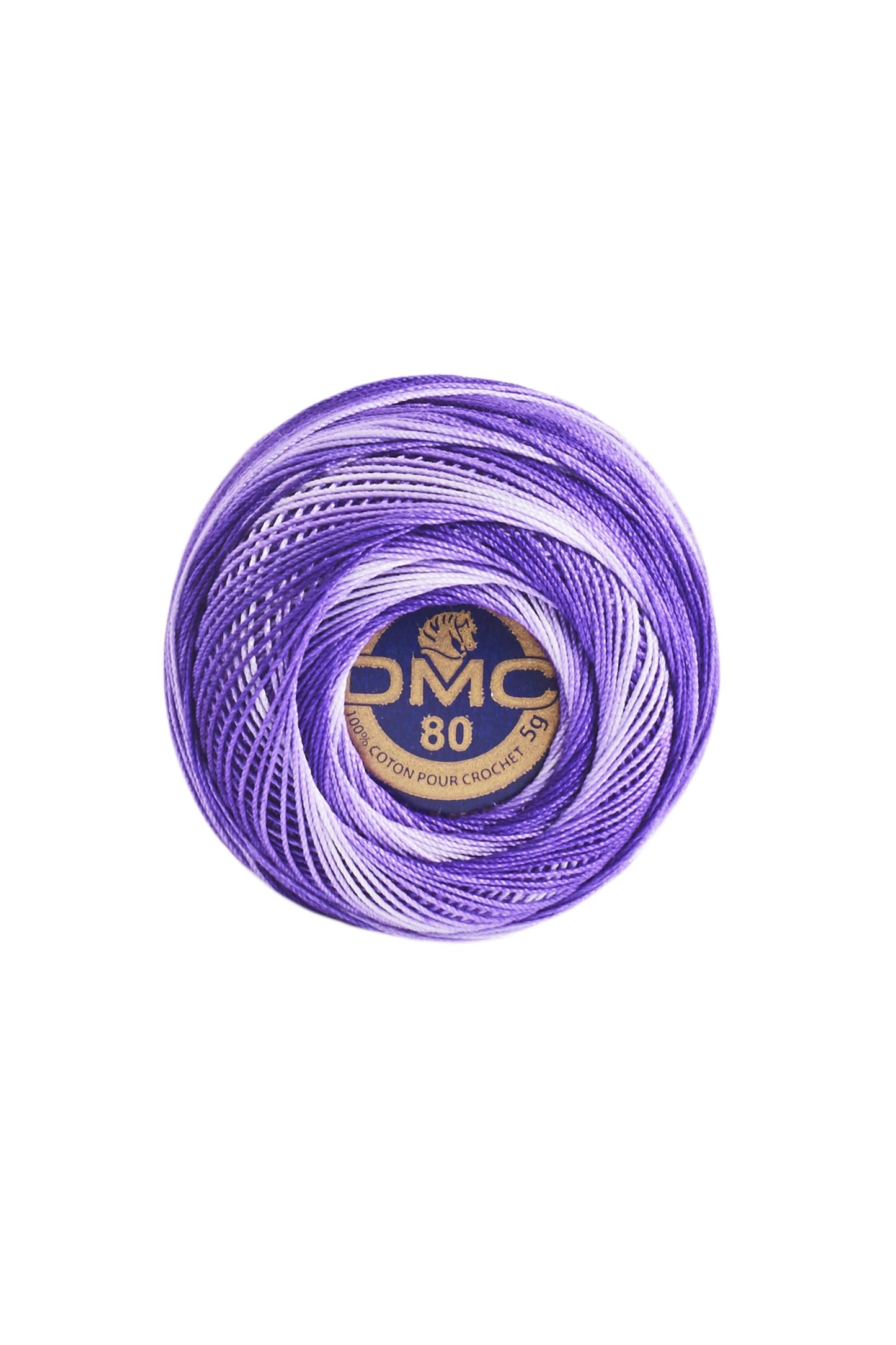 Fil spécial Dentelle DMC 52 violet chiné