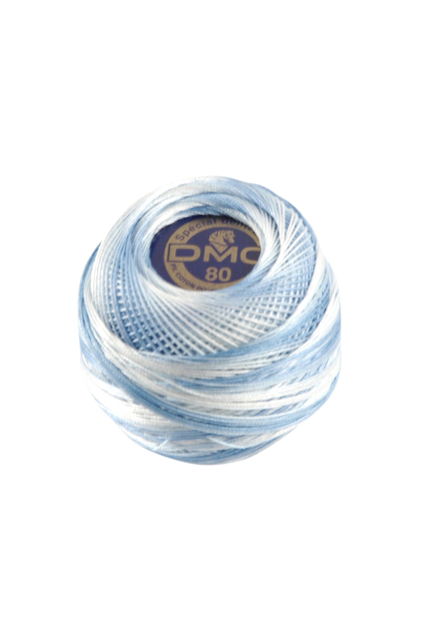 Fil spécial Dentelle DMC 67 Bleu chiné