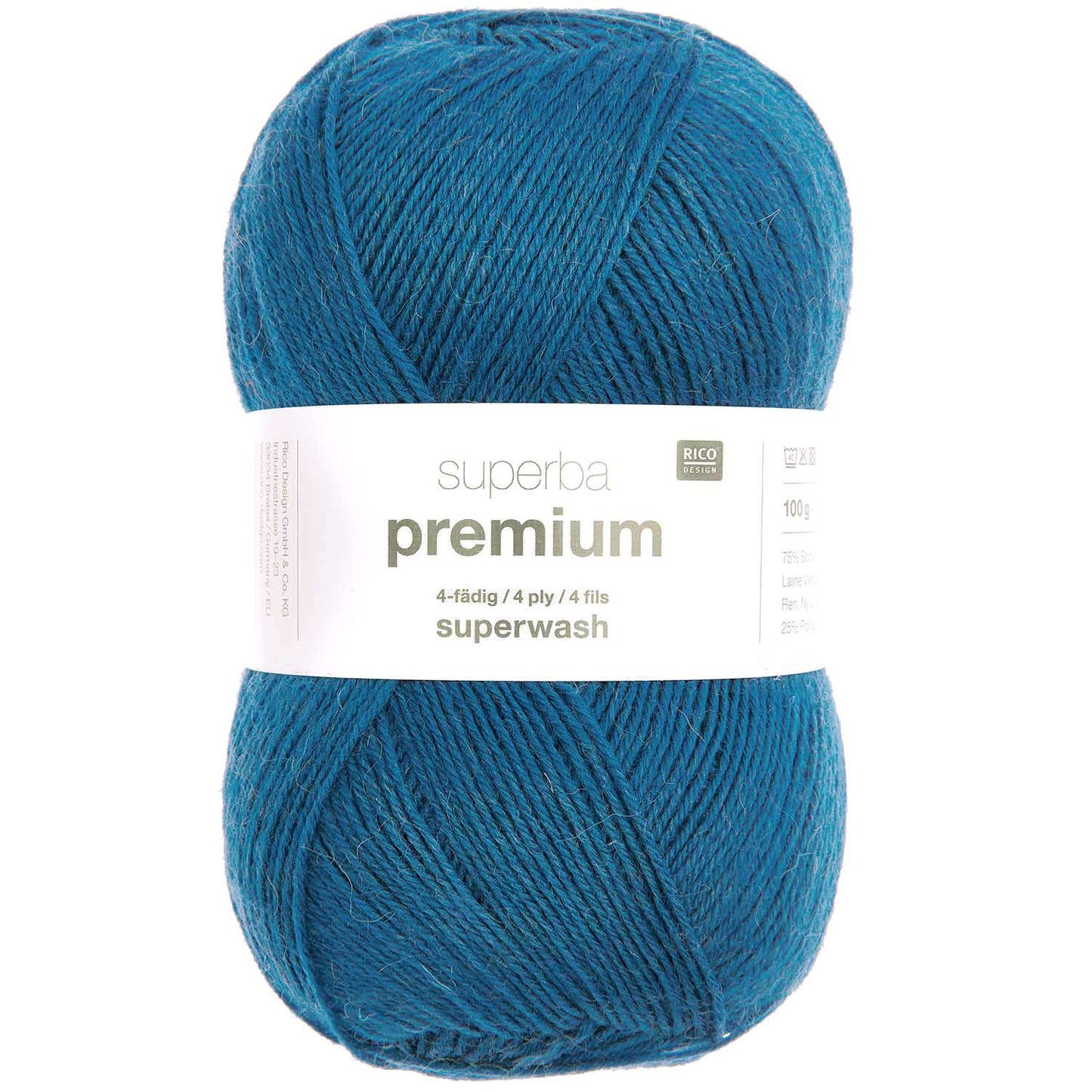 Fil pour chaussette Rico Superba premium 4 fils bleu
