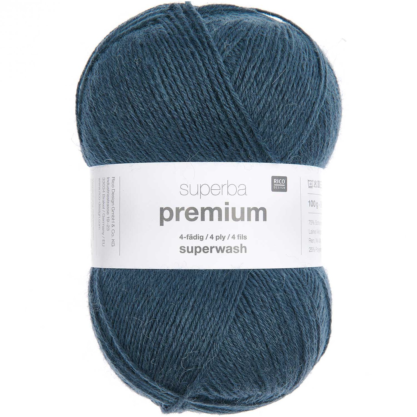 Fil pour chaussette Rico Superba premium 4 fils jeans