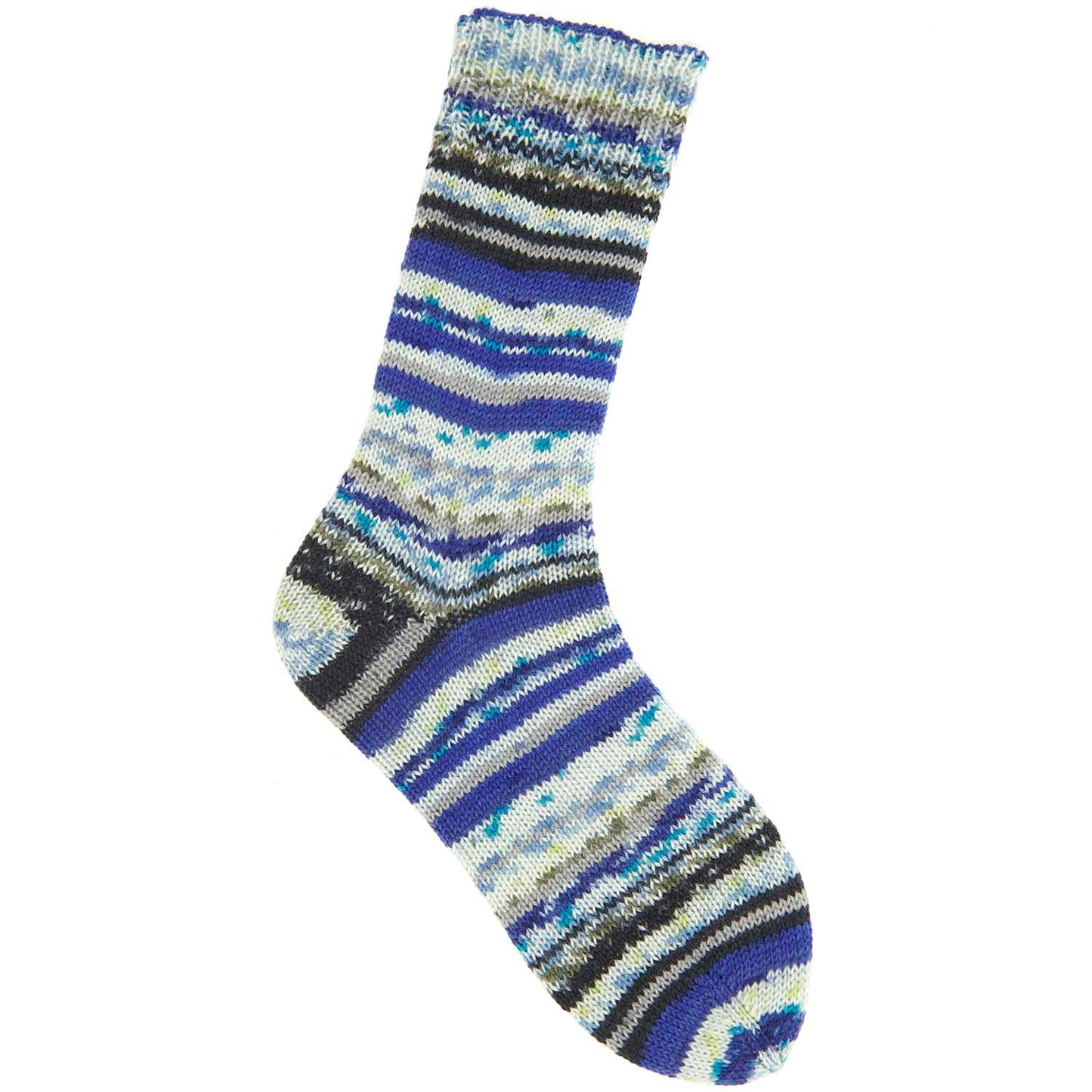 Fil pour chaussette Rico Socks Neon Fair Isle 4 fils aqua