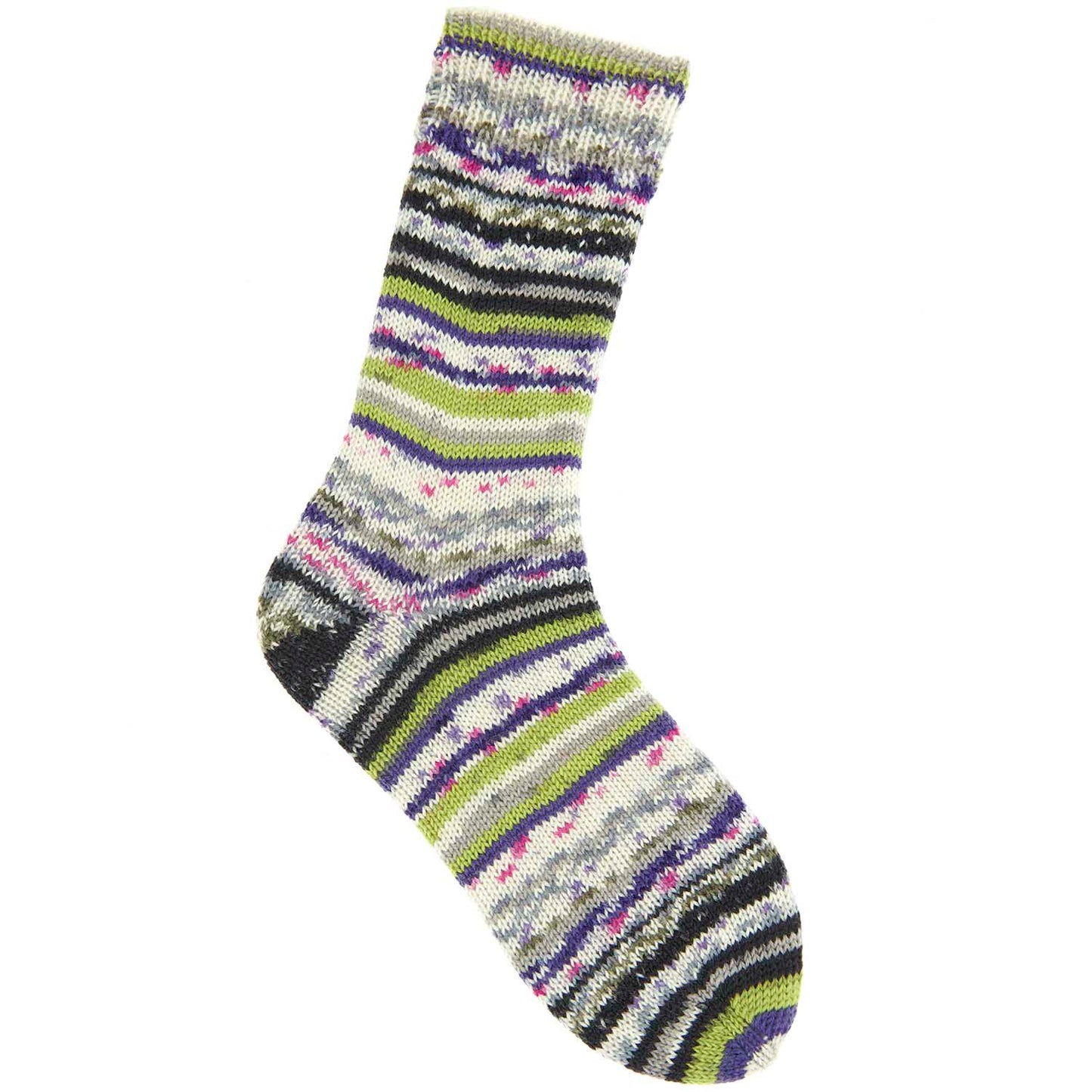 Fil pour chaussette Rico Socks Neon Fair Isle 4 fils sailor