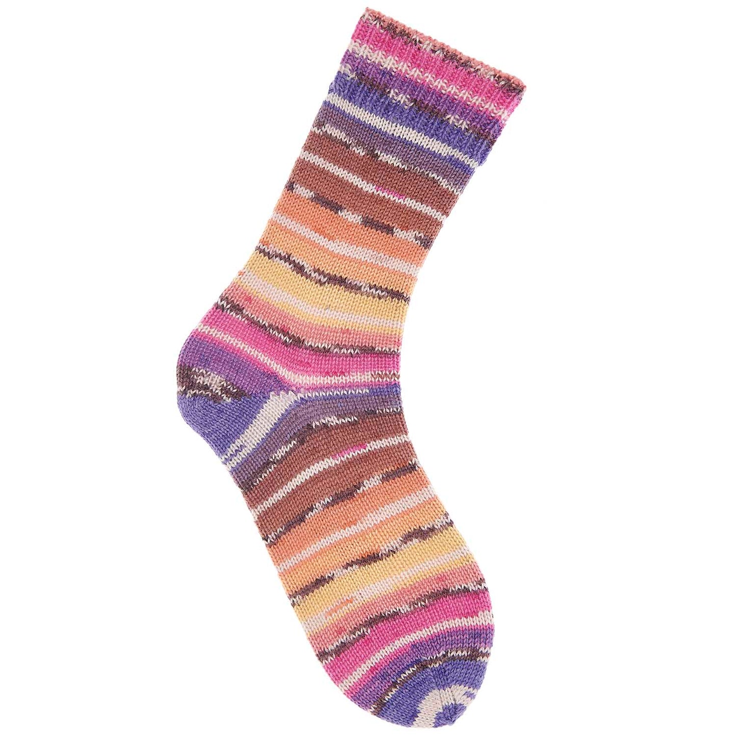 Fil pour chaussette Rico Superba Bamboo 4 fils rainbow candy