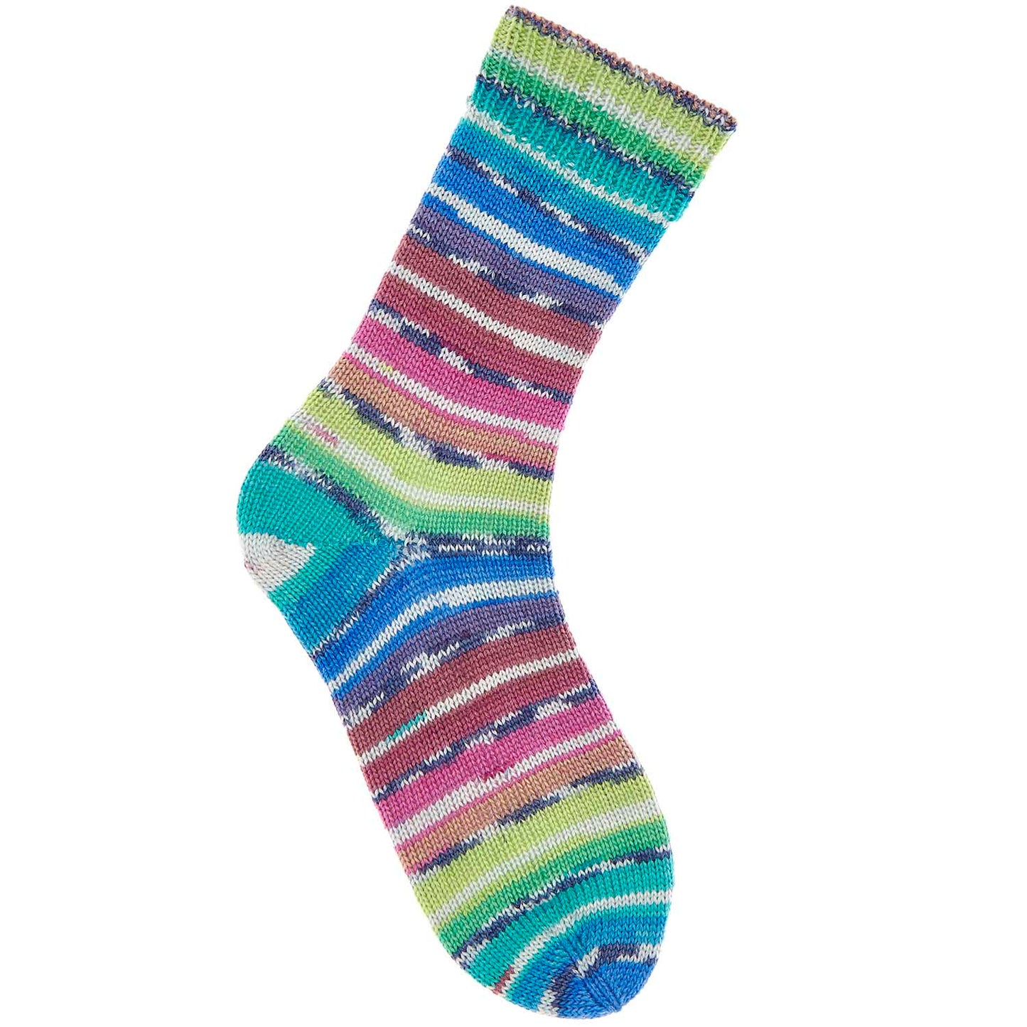 Fil pour chaussette Rico Superba Bamboo 4 fils rainbow summer