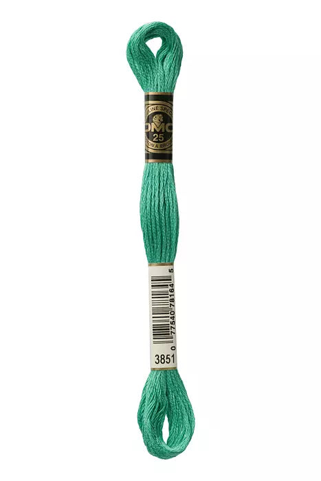Fil à broder Mouliné Spécial DMC 3851 Eclat d émeraude