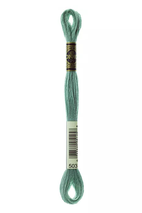 Fil à broder Mouliné Spécial DMC 503 Thym vert