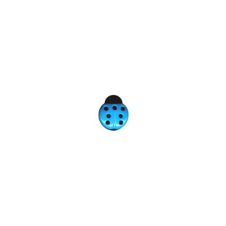 Bouton Coccinelle 15 mm 833 Bleu
