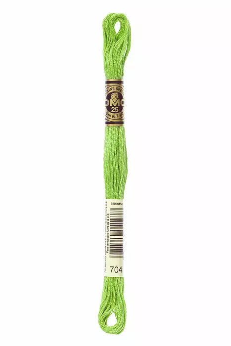 Fil à broder Mouliné Spécial DMC 704 Citron vert