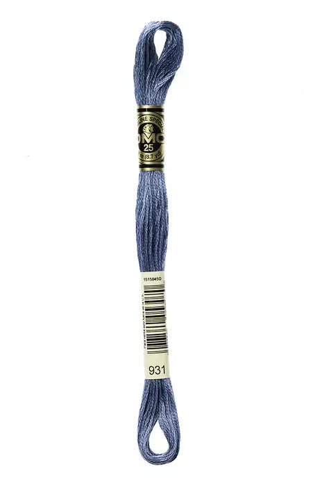 Fil a broder Mouline Special DMC 931 Bleu gris