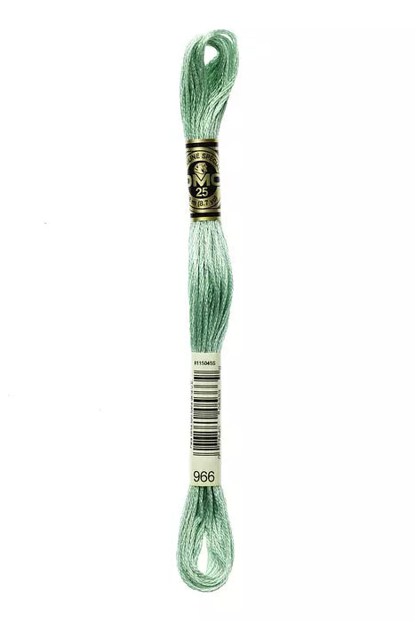 Fil a broder Mouline Special DMC 966 Vert tendre nacre