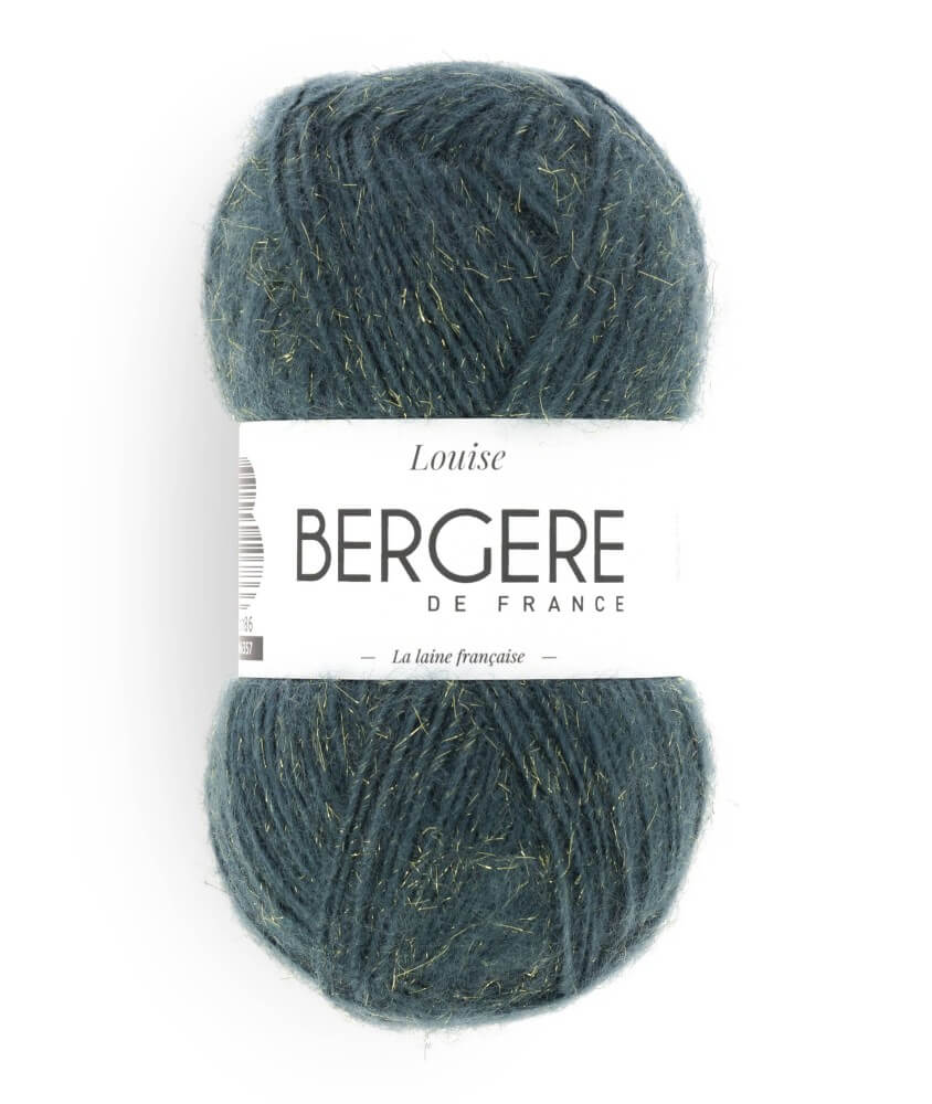 Louise bleu 79% acrylique 19% laine 2% Polyester