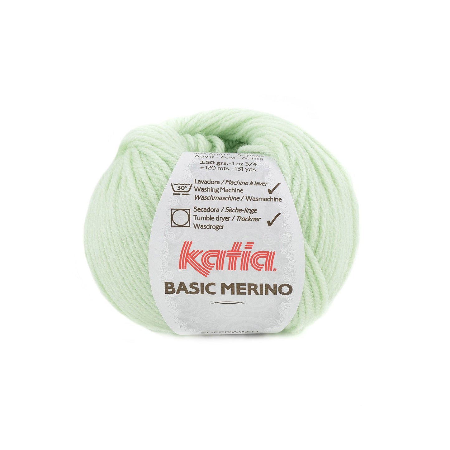 Basic Mérino 85 vert très clair Laine Katia