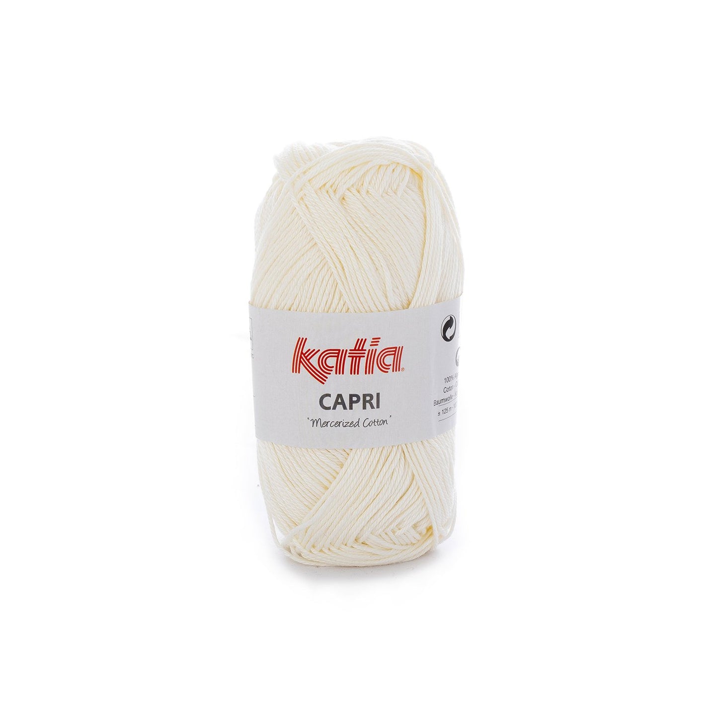 Capri 100% Coton mercerisé Katia 82051 écru