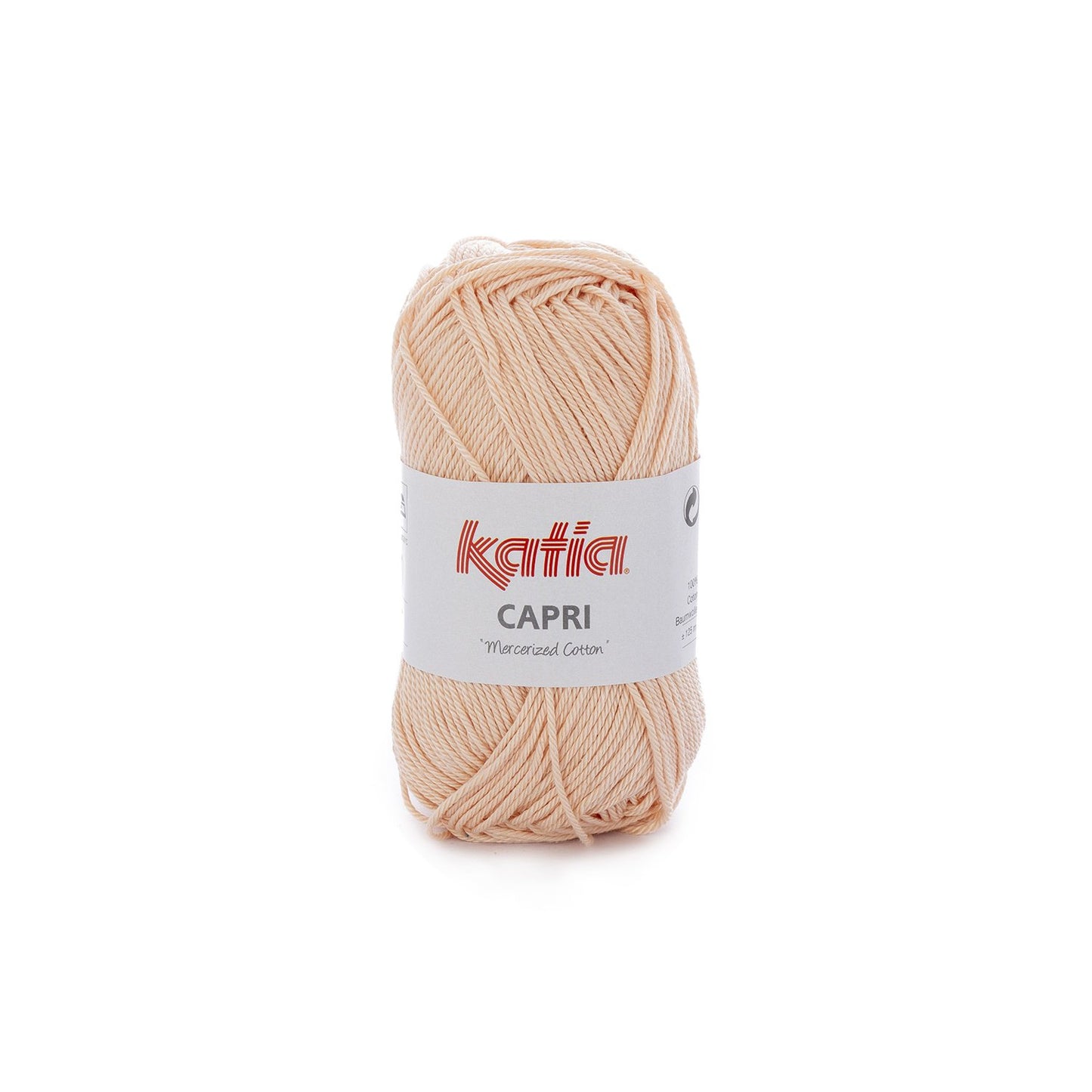 Capri 100% Coton mercerisé Katia 82154 orange très clair