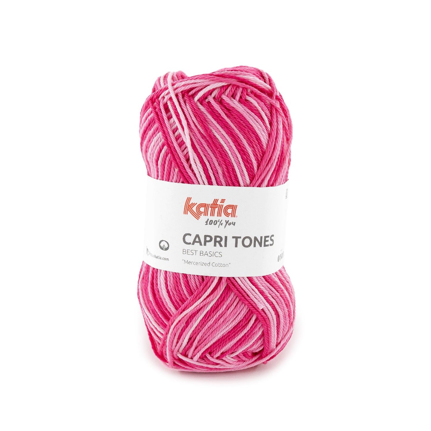 Capri tones 100% Coton mercerisé Katia 301 Rose Fuchsia