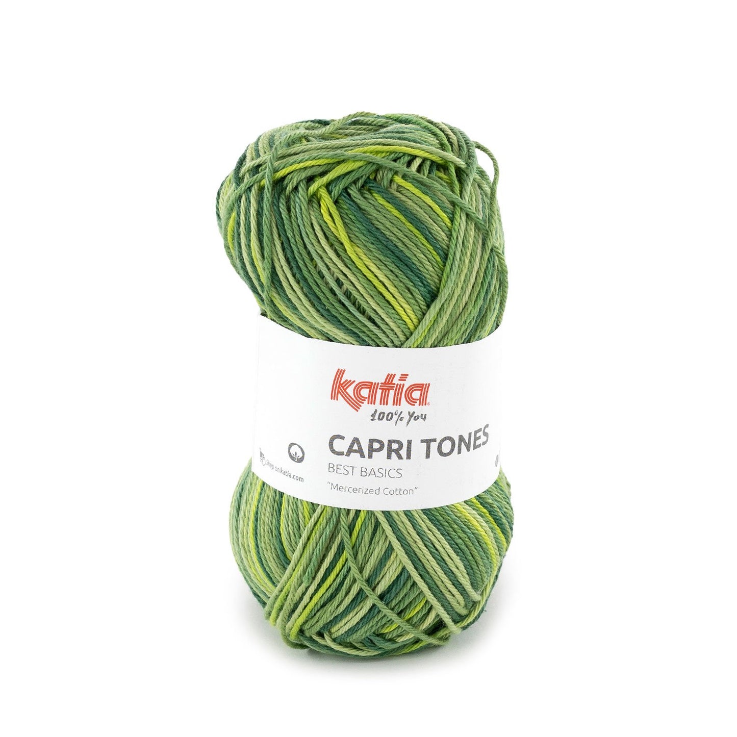 Capri tones 100% Coton mercerisé Katia 305 vert pistache