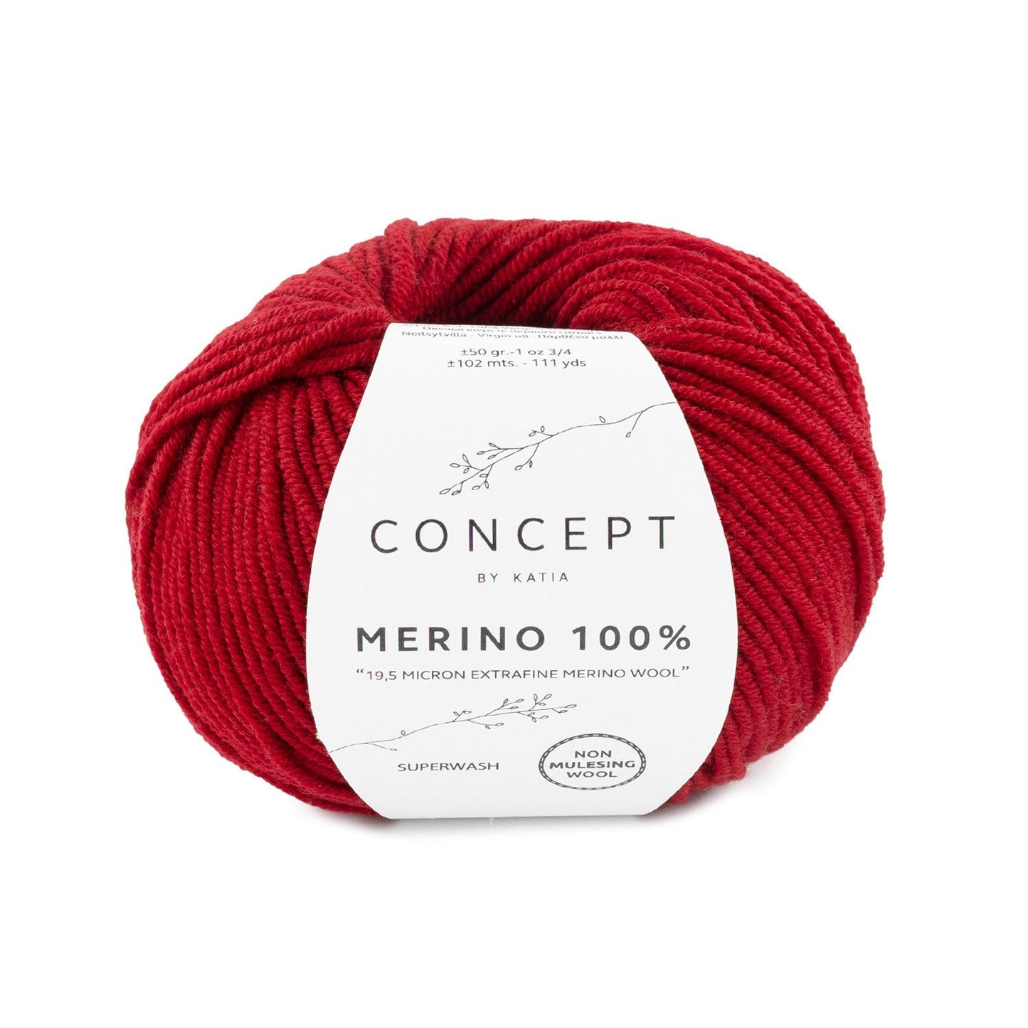 Mérino 100% Katia 52 Grenat