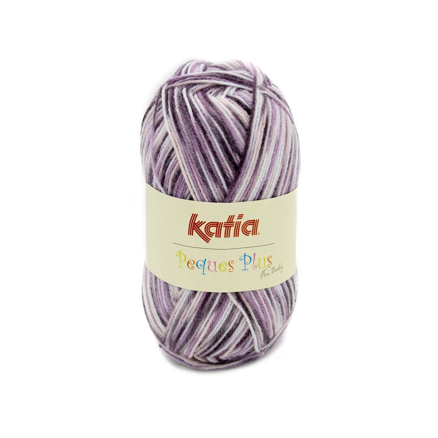 Pecques plus Laine Katia 103 - Rosé-Violet-Aubergine-Blanc