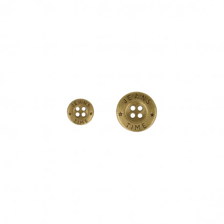 Bouton Métal jeans 18 mm 008 or