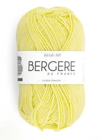 Idéal BB citron 50% laine 50% acrylique