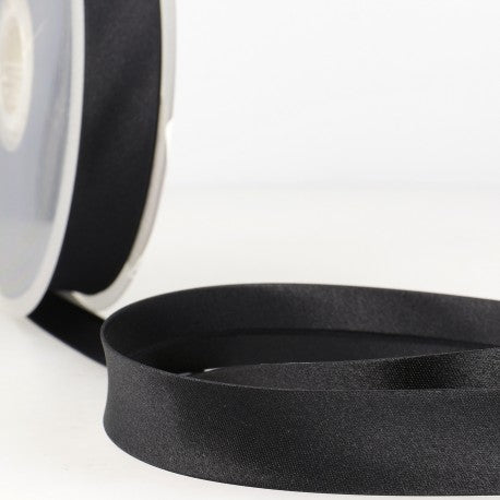 Biais satin 20mm noir 14