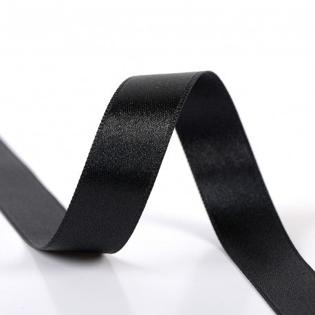 Ruban satin double face 6 mm 14 noir