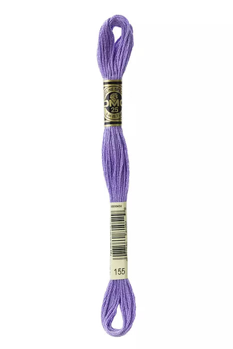 Fil à broder Mouliné Spécial DMC 155 Mauve métallique