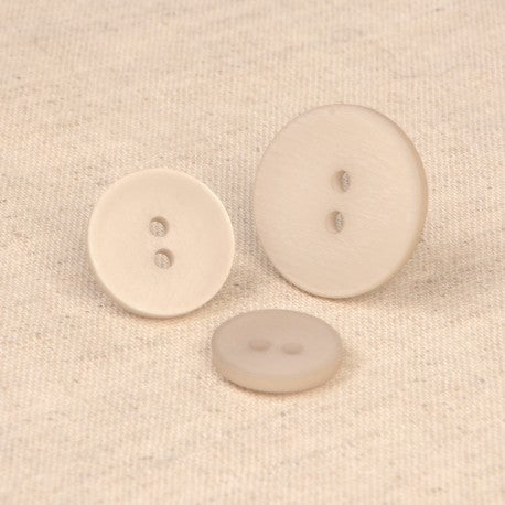 Bouton 2 TROUS irisé 18mm 181 gris clair