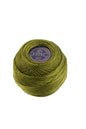 Fil spécial Dentelle DMC 469 Vert mousse dorée
