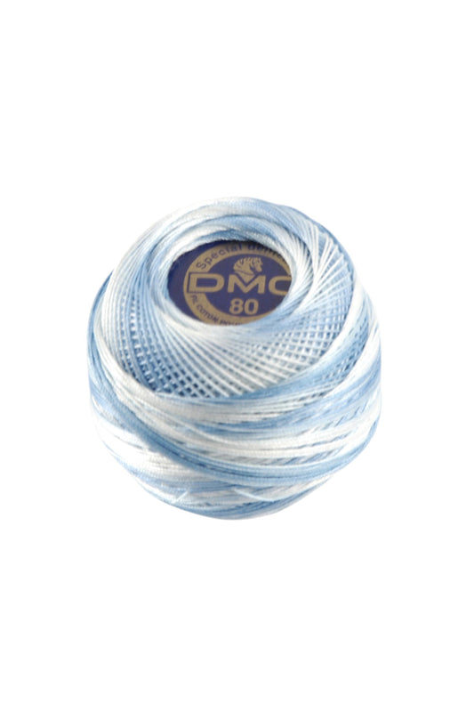 Fil spécial Dentelle DMC 67 Bleu chiné