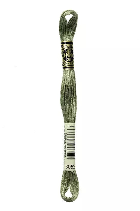 Fil à broder Mouliné Spécial DMC 3052 Vert cendré