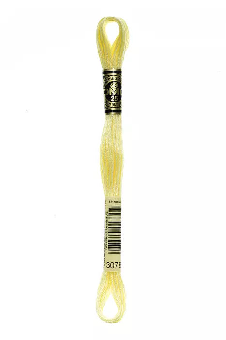 Fil à broder Mouliné Spécial DMC 3078 Jaune pâle