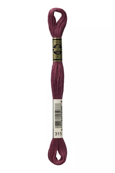 Fil à broder Mouliné Spécial DMC 315 Lilas fané