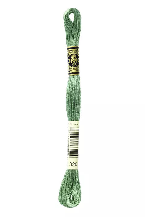 Fil à broder Mouliné Spécial DMC 320 Vert fougère