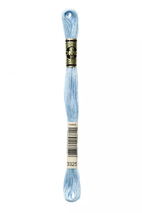 Fil à broder Mouliné Spécial DMC 3325 Bleu d&apos;azur