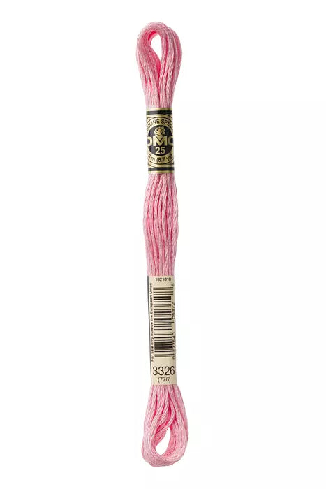 Fil à broder Mouliné Spécial DMC 3326 Rose églantine