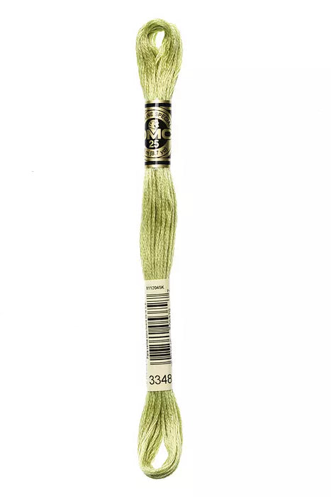 Fil à broder Mouliné Spécial DMC 3348 Vert coeur de laitue