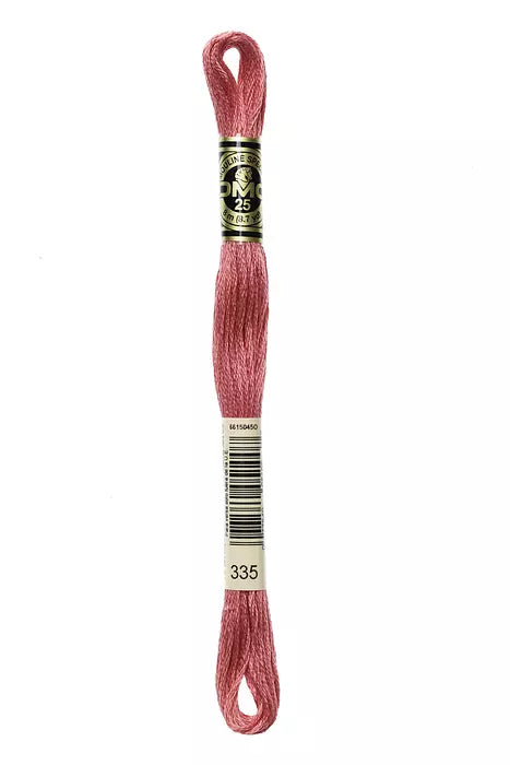 Fil à broder Mouliné Spécial DMC 335 Rose foncé