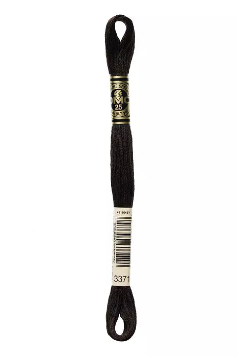 Fil à broder Mouliné Spécial DMC 3371 Ebène