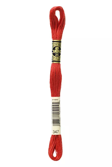 Fil à broder Mouliné Spécial DMC 347 Rouge égyptien