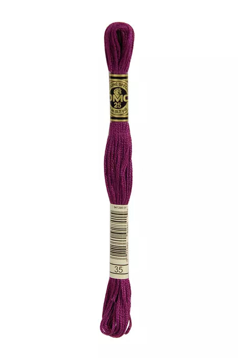 Fil à broder Mouliné Spécial DMC 35 Violet d&apos;évèque
