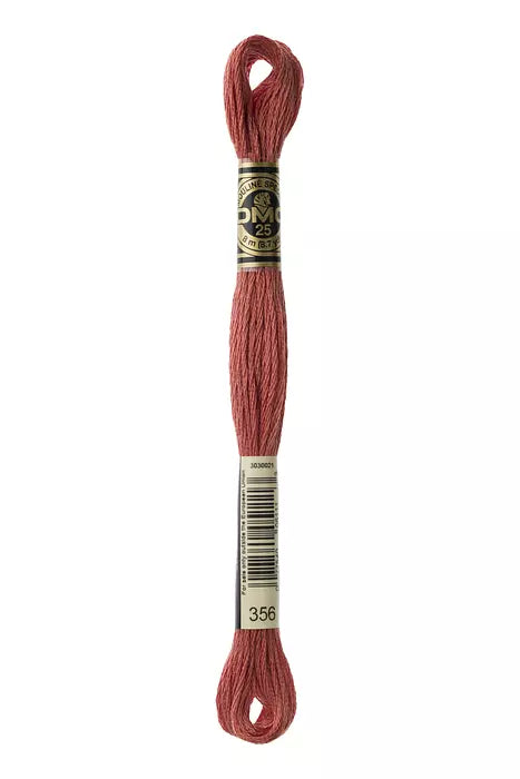 Fil à broder Mouliné Spécial DMC 356 Terre cuite rosé