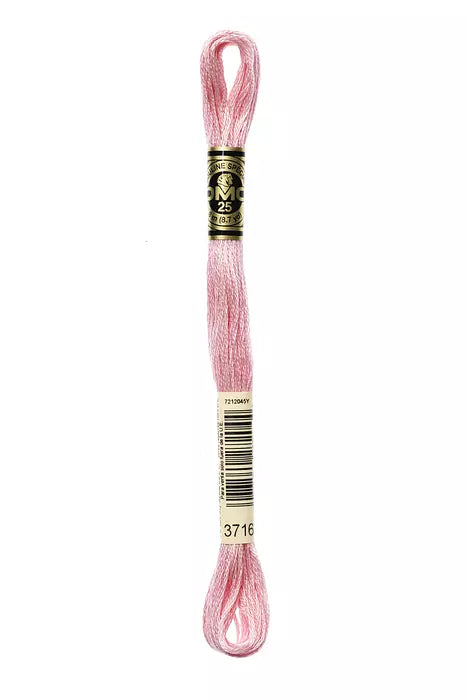 Fil à broder Mouliné Spécial DMC 3716 Rose pivoine
