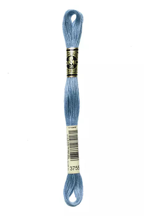 Fil à broder Mouliné Spécial DMC 3755 Bleu pastel