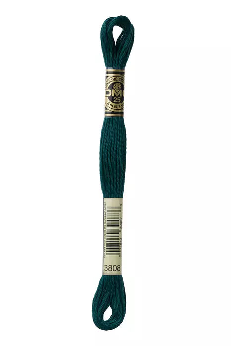 Fil à broder Mouliné Spécial DMC 3808 Bleu pétrole