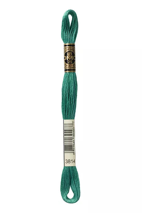 Fil à broder Mouliné Spécial DMC 3814 Vert épicéa