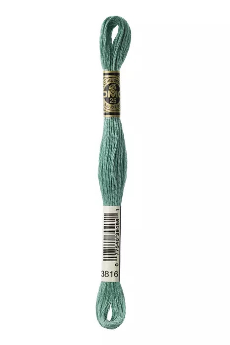 Fil à broder Mouliné Spécial DMC 3816 Vert sapin