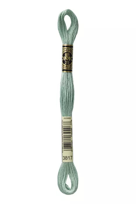 Fil à broder Mouliné Spécial DMC 3817 Vert peuplier