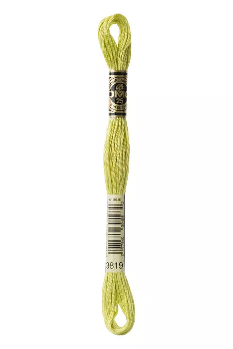 Fil à broder Mouliné Spécial DMC 3819 Vert anis