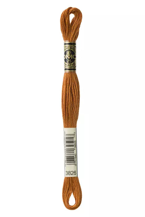 Fil à broder Mouliné Spécial DMC 3826 Marron doré